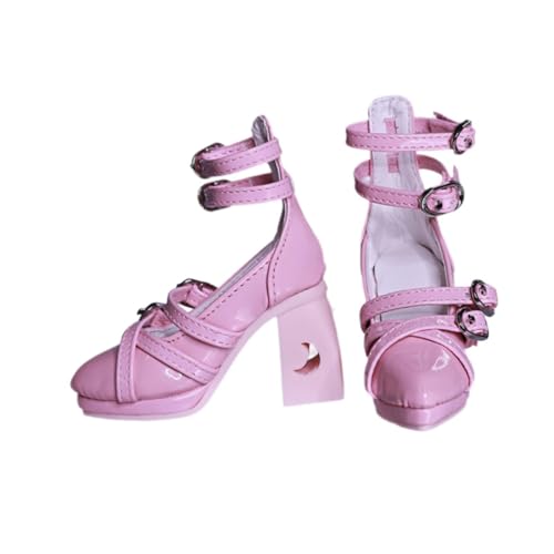 ＡＷＨＡＯ 1/3 Weibliche Puppe Hochhackige Schuhe Puppe Schuhe Geschenk Komfortable Sammlung Dekoration Sandalen Modell für Weibliche Action Figuren, Rosa von ＡＷＨＡＯ