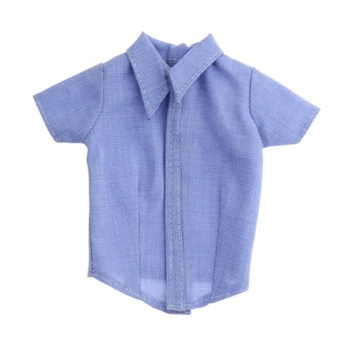 ＡＷＨＡＯ 1: 6 Skala Frauen Kurzarm Shirt Female Doll Sommerhemdkleidung für 12 -Zoll -Skala weibliche Figur, Blau von ＡＷＨＡＯ