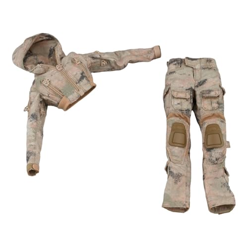 ＡＷＨＡＯ 1:6 Jacke mit Hose, Lässiger Uniformanzug für 12 Zoll Weibliche Actionfiguren von ＡＷＨＡＯ