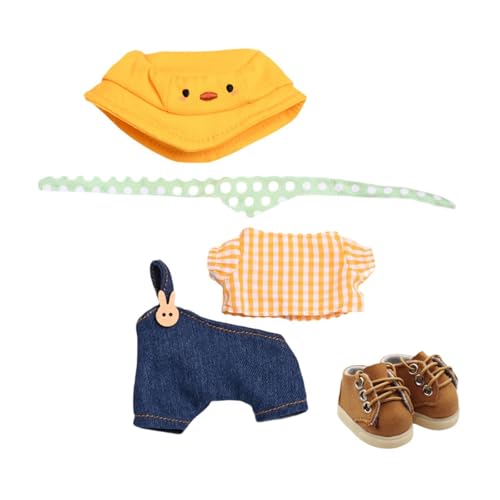 ＡＷＨＡＯ 15 cm Puppenkleidung, T Shirt Und Hosenset, Weiche Mode für Kleine Mädchen, Süße Hände Zum Aufhängen, Foto Requisiten, Ankleide Outfit, DIY Puppenspie von ＡＷＨＡＯ