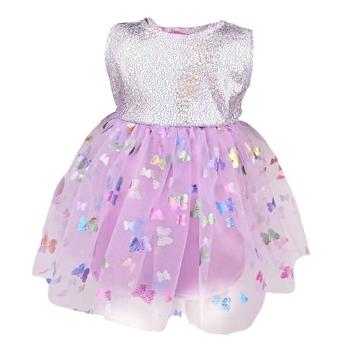 ＡＷＨＡＯ 18 Zoll Puppenkleid, Puppenoutfits Zum Selbermachen, Rollenspiel, Mode, Kostüme, Foto Requisiten, Puppenkleidung, Puppenkleidung für 43 cm Puppen, Ges, Lila von ＡＷＨＡＯ