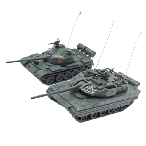 ＡＷＨＡＯ 2 Stücke 1:72 Schwerer Modell Handwerk Miniatur 4D Montage Modell Spielzeug für Andenken Sammlerstücke Display Kinder, GRÜN von ＡＷＨＡＯ