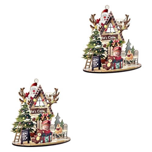 ＡＷＨＡＯ 2 Teiliges Weihnachtshaus 3D Puzzle Set, Desktop Dekoration für Mädchen Und von ＡＷＨＡＯ