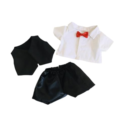 ＡＷＨＡＯ 3 Teiliges Modepuppen Shirt mit Weste Und Hosen Outfits, Miniatur Kleidung für 15 Zoll Puppen, Kindergeschenke, Geburtstagsgeschenke von ＡＷＨＡＯ