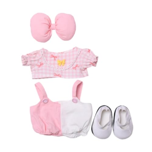 ＡＷＨＡＯ 38 cm Anhänger Puppenkleidung Puppenzubehör, Foto Requisiten, Handgefertigt, Fashion Doll Outifit Cute Doll Clothes Anzug für Kleine Mädchen, Rosa von ＡＷＨＡＯ