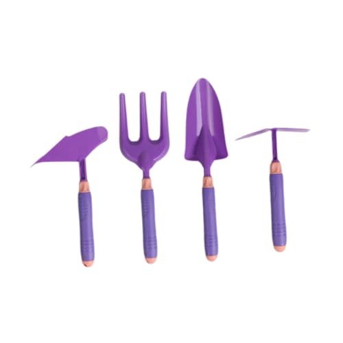 ＡＷＨＡＯ 4X Kids Gardening Gardening Werkzeuge Mini Trugale Und Outdoor Fork Low Cuy Creet Toy für Kinder, Violett von ＡＷＨＡＯ