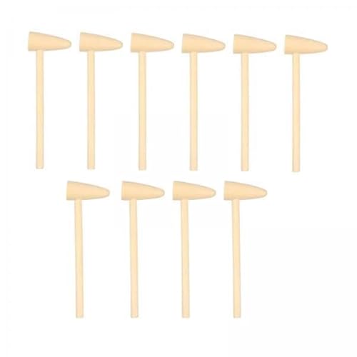 ＡＷＨＡＯ 4X Mini Holzhammer 10er Pack Mallet Stampfspielzeug Niedliches Schlaghammer Spielzeug für Jungen Und Mädchen von ＡＷＨＡＯ