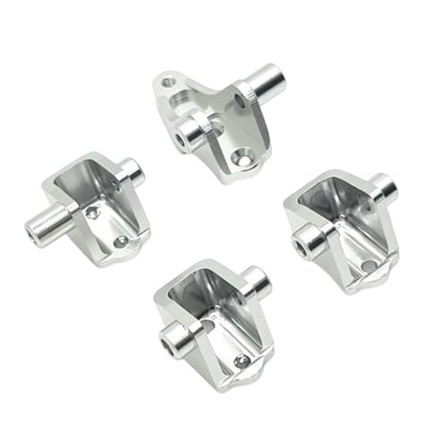 ＡＷＨＡＯ 4X Pull Stangenhalterung Sitz RC Autoachse 1/10 CNC Zubehör Gewicht Hub Easy Control RC Teile Spurstange Sitzsitz für R1001, Silber von ＡＷＨＡＯ