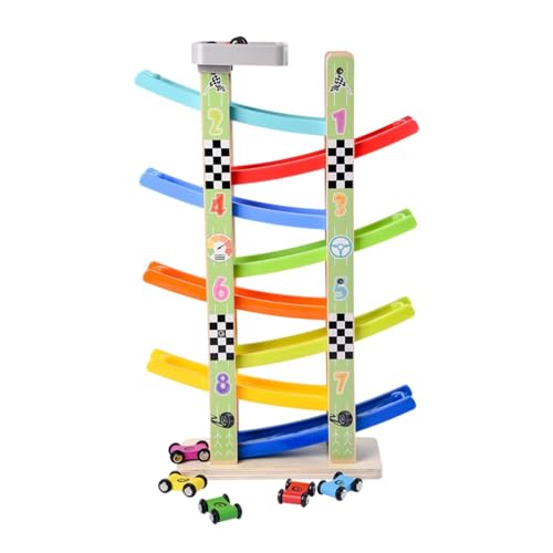 ＡＷＨＡＯ Auto Rampen Toys Race Auto Toy Race Car Vehicles Playset Holzauto -Spielzeug für Freizeitspielzeug von ＡＷＨＡＯ