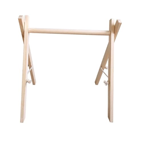 ＡＷＨＡＯ Baby Fitnessrahmen Aus Holz, Hängende Aktivitätsstange, Babyspielzeug für Mädchen Und Jungen, Baby (Hängespielzeug Nicht Im Lieferumfang Enthalten), Holzfarbe von ＡＷＨＡＯ