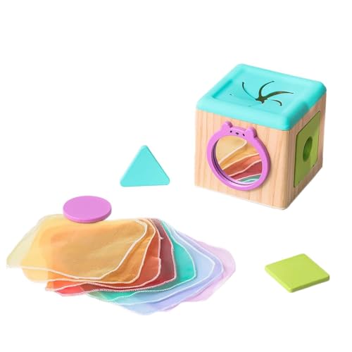 ＡＷＨＡＯ Baby Taschentuchbox Spielzeug, Vorschulspielzeug, Sensorisches Spielzeug für Jungen Und Mädchen, Baby Geschenk von ＡＷＨＡＯ