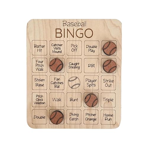 ＡＷＨＡＯ Bingo Set mit Karten für Familien Und Sportspiele, Baseball von ＡＷＨＡＯ