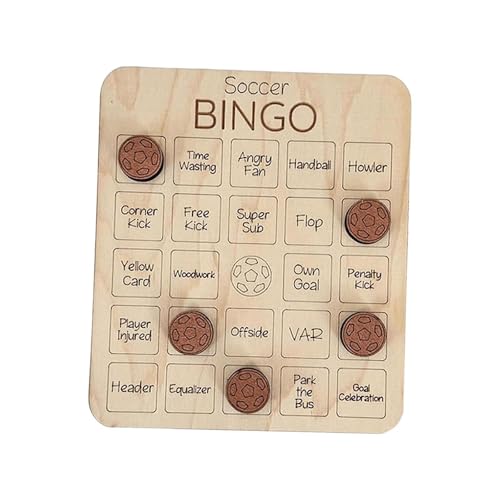 ＡＷＨＡＯ Bingo Set mit Karten für Familien Und Sportspiele, Fußball von ＡＷＨＡＯ