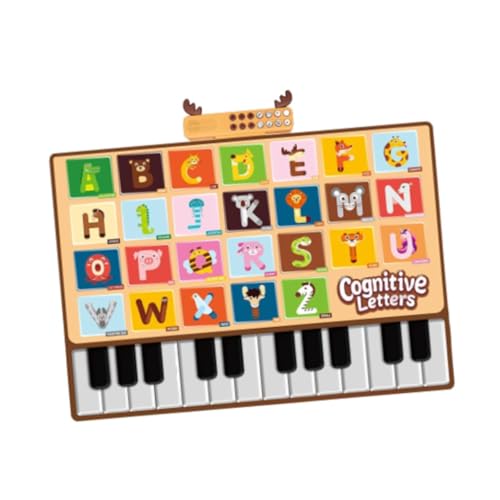 ＡＷＨＡＯ Bodenklaviermatte für Kleinkinder mit 26 Buchstaben, Musik Und Tanzspielmatte für Kinder von ＡＷＨＡＯ