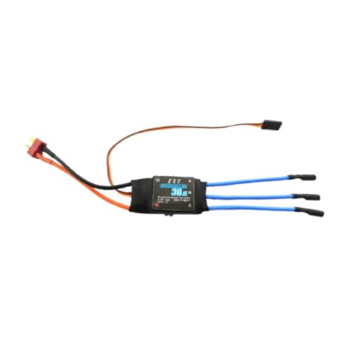 ＡＷＨＡＯ Bürstenloser Motor, Ersatzteil, ESC, elektrischer Geschwindigkeitsregler, ersetzt RC-Hubschrauber, bürstenloser für Quadcopter, Spielzeug, 30a Banana T von ＡＷＨＡＯ