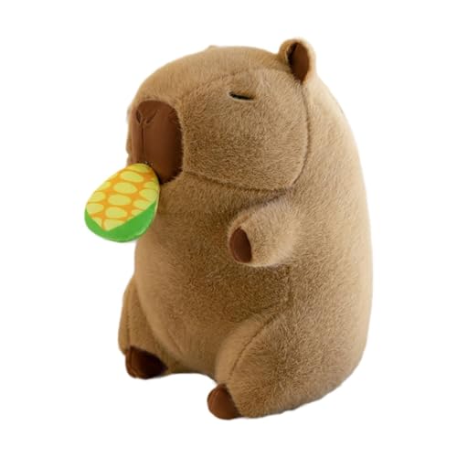 ＡＷＨＡＯ Capybara Stofftier, Plüsch Capybara Puppe, Heimdekoration, Weiches Gefülltes Capybara Plüschtier für Jungen, Mädchen, Kinder, Geschenke, Mais-wasserschwein von ＡＷＨＡＯ