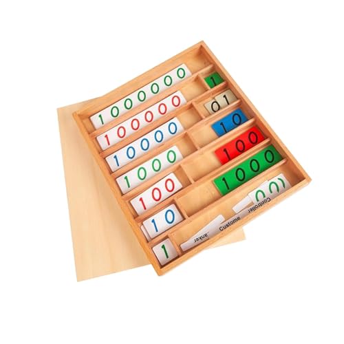 ＡＷＨＡＯ Dezimalbank Spiel, Lernspielzeug Aus Holz, Mathematik Manipulatoren für Kinder von ＡＷＨＡＯ