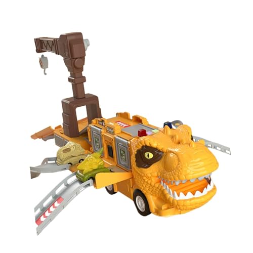 ＡＷＨＡＯ Dinosaurier LKW Schiebeauto Spielzeug Trägheitsauto Spielzeug Transport LKW Spielzeugauto Schienenset, Style B von ＡＷＨＡＯ