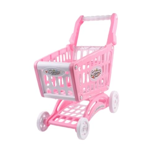 ＡＷＨＡＯ Einkaufswagen für Kinder, Mart Einkaufswagen, Lernspielzeug, Rollenspiel, Supermarkt Handwagen, Einkaufswagen, Spielzeug, für Die Vorschule, Rosa von ＡＷＨＡＯ