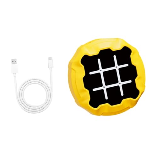 ＡＷＨＡＯ Elektronisches Tac Toe-Spiel, Handheld-Konsole, Puzzle-Modell für Innenräume und Reisen, Gelb von ＡＷＨＡＯ