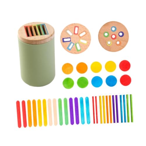 ＡＷＨＡＯ Farbform Sortierspielzeug, Frühes Lernspielzeug, Motorik Aktivitäten, Holzspielzeug, Lernspielzeug für Kinder, Style D von ＡＷＨＡＯ