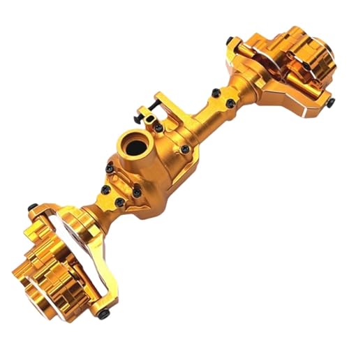 ＡＷＨＡＯ Fernbedienung Auto Achse RC Auto Teile Heavy Duty Zubehör für 1/10 RC Crawler R1001, Goldene Vorderachse von ＡＷＨＡＯ