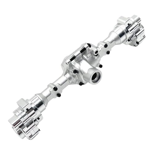 ＡＷＨＡＯ Fernbedienung Auto Achse RC Auto Teile Heavy Duty Zubehör für 1/10 RC Crawler R1001, Silberne Hinterachse von ＡＷＨＡＯ