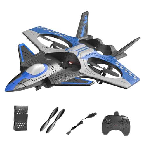 ＡＷＨＡＯ Ferngesteuertes Flugzeug, Spielzeugflugzeug, Modellspielzeug, Automatisch Schwebendes 3D Flips, Ferngesteuertes Flugzeug für Kinder Und Erwachsene, RC, Blau von ＡＷＨＡＯ