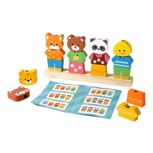 AWHAO Formen Sortierspiel Steckspiel mit Holzperlen Und Stapelblöcken Als Lernspielzeug Aus Holz Zur Förderung Der Feinmotorik für Vorschulkinder 23.5cmx3. AWHAO Formen Sortierspiel Steckspiel mit Holzperlen Und Stapelblöcken Als Lernspielzeug Aus Holz Zur Förderung Der Feinmotorik für Vorschulkinder 23.5cmx3. von AWHAO