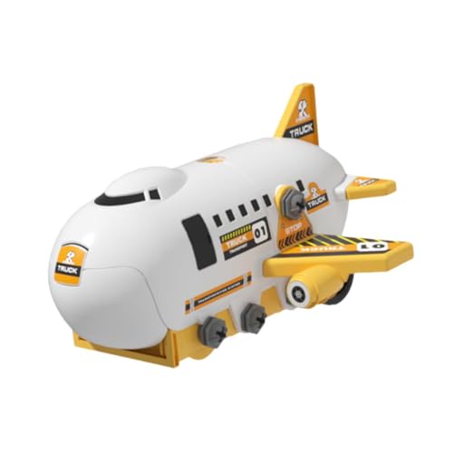 ＡＷＨＡＯ Frachtflugzeug Und Auto Set mit Miniaturfahrzeugen für Kinder, Gelb von ＡＷＨＡＯ