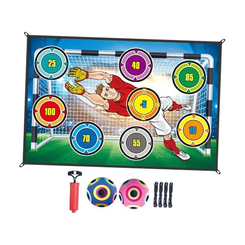 ＡＷＨＡＯ Fußballballspiel mit Klebebällen, Fußballtorspiel für Kinder, Jungen Und Mädchen, Sportspielzeug für Park, Campingplatz, Party in, Style A von ＡＷＨＡＯ