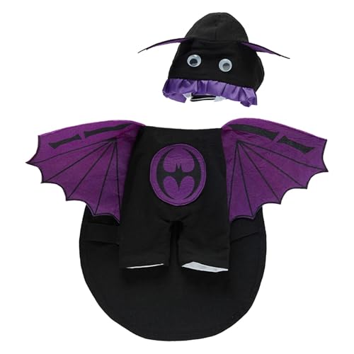 ＡＷＨＡＯ Halloween-Hundeoutfit, Hundekleidung, lustiges Haustierzubehör, Haustier-Cosplay-Kostüm, Halloween-Accessoires für Haustiere, Geschenk für Haustiere, Fliegender Dämon, L von ＡＷＨＡＯ