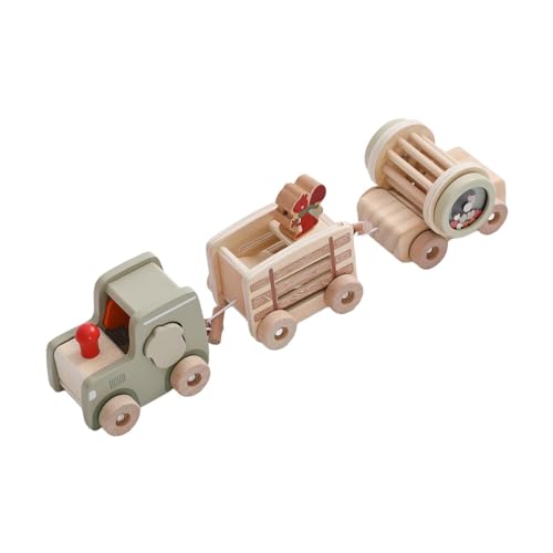 ＡＷＨＡＯ Holz Eisenbahn Spielzeug, Tischdekoration, Geschenk Dekor Set für Kleinkinder, Jungen Und Mädchen Im Alter von 3 4 5 Jahren von ＡＷＨＡＯ