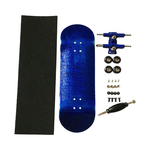 ＡＷＨＡＯ Holz Fingerboard Bildungsspielzeugzubehör mit Lagerparty bevorzugt Fingerbrett Finger Skateboard für Kinder Mädchen Jungen, Blau von ＡＷＨＡＯ