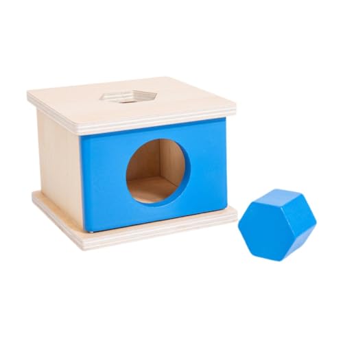 ＡＷＨＡＯ Holzspielzeug Box für Kinder mit Farberkennung Und Lernfunktion, Blau von ＡＷＨＡＯ