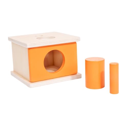 ＡＷＨＡＯ Holzspielzeug Box für Kinder mit Farberkennung Und Lernfunktion, Orange von ＡＷＨＡＯ