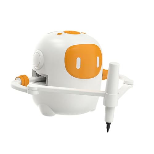 ＡＷＨＡＯ Intelligenter Zeichenroboter für Kinder, Einführungsspielzeug für Kinder, Aufklärungszeichenmaschine für Kinder, Orangeweiß von ＡＷＨＡＯ