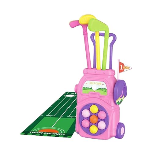 ＡＷＨＡＯ Kids Golf Club Set Toy Inner Golf Spielzeug, Augenkoordination in Der Hand, Bildung, Outdoor Sportarten, Kleinkinder Golf Set für Babys für, Rosa von ＡＷＨＡＯ