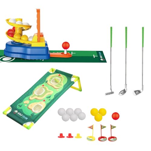 ＡＷＨＡＯ Kids Golf Set Golfspielzeug Bildung, Tragbares, Lustiges, Innen Im Freien Sportspielzeug für Jungen Mädchen Childre, Style B von ＡＷＨＡＯ