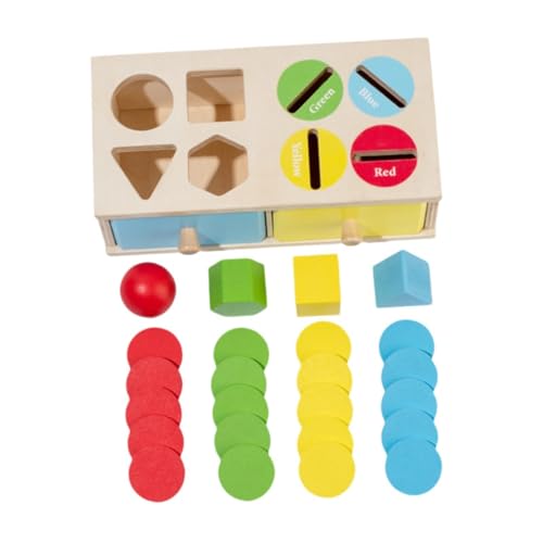 ＡＷＨＡＯ Kinder Farbsortierbox Holz Klassifizierungsbox Spielzeug für Kinder Kleinkinder von ＡＷＨＡＯ