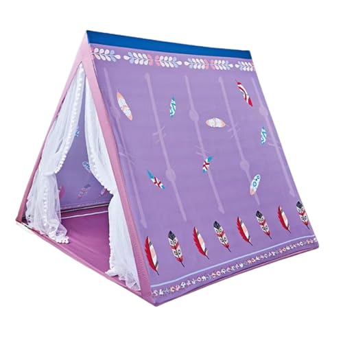 ＡＷＨＡＯ Kinderspielzelt, Tragbares Tipi für Kinder, Indoor Spielhaus für Feste, Lila von ＡＷＨＡＯ