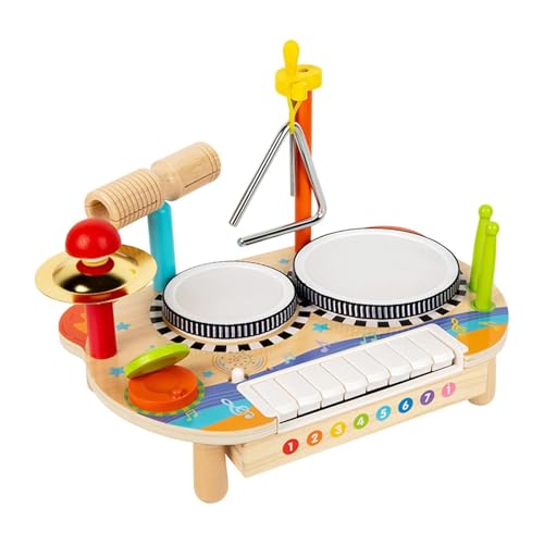 ＡＷＨＡＯ Kleinkinder Drum Set Toys Developmental Preschool Music Kits für Jungen von ＡＷＨＡＯ