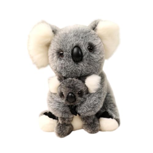 ＡＷＨＡＯ Mama Holding Little Koala Plüsch Spielzeugmama Und Koala Plüsch Spielzeug Kinderzimmer Dekor Stofftier für Teenager Kinder Geburtstagsgeschenke, Grau von ＡＷＨＡＯ