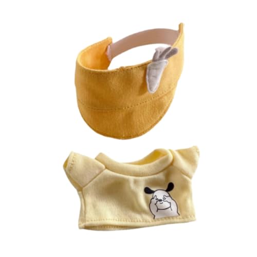 ＡＷＨＡＯ Mini Puppenkleidungsset, Party Puppenkleidung, Bezauberndes Kostüm, Süßer Puppenkleidungsanzug für 15 cm Puppenkostüm. Machen Sie Ihre Eigene Puppe, mit Hut von ＡＷＨＡＯ