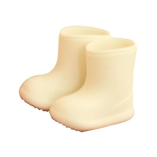 ＡＷＨＡＯ Mini Regenstiefel für 1/12 Puppen, OB11 Puppenzubehör Spielzeug, Weiß von ＡＷＨＡＯ