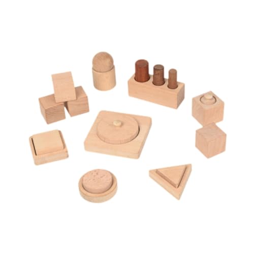 ＡＷＨＡＯ Montessori Holzform Puzzlespielzeug, Geometrische Formen für Kinder, Babys, Geschenk von ＡＷＨＡＯ