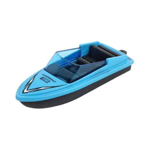 ＡＷＨＡＯ Motorboot Modellspielzeug, Mikro Landschaftsdekoration, Lernspielzeug für Kinder, Legierungssimulations Schnellboot für Jungen Mädchen Geschenke, Blau von ＡＷＨＡＯ