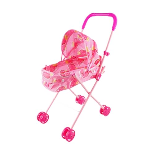 ＡＷＨＡＯ Puppen Mini Kinderwagen, Lernaktivitäten, Interaktives Spielzeug für Kinder, Kleinkinder (Rosa) von ＡＷＨＡＯ