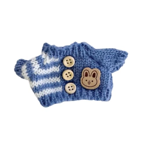 ＡＷＨＡＯ Puppenkleidung, Zubehör für Puppen, DIY Puppenherstellung, gefüllter Pullover für 15 cm, Blau von ＡＷＨＡＯ