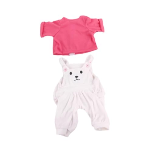 ＡＷＨＡＯ Puppenkleidung Pink Overall Strampler Babypuppenkleidung für 22 Zoll Mädchen von ＡＷＨＡＯ